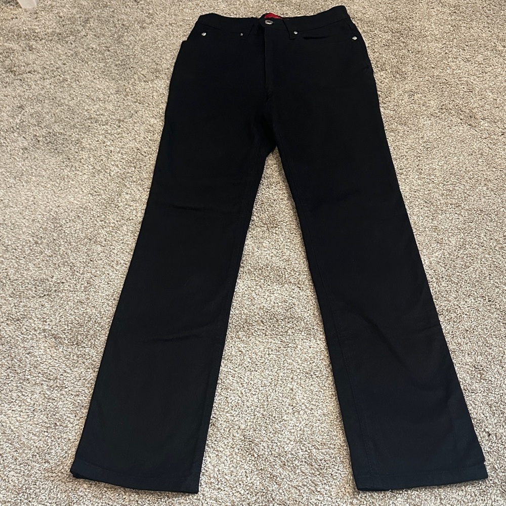 Vintage Valentino Black Straight Leg Jeans. Size 28